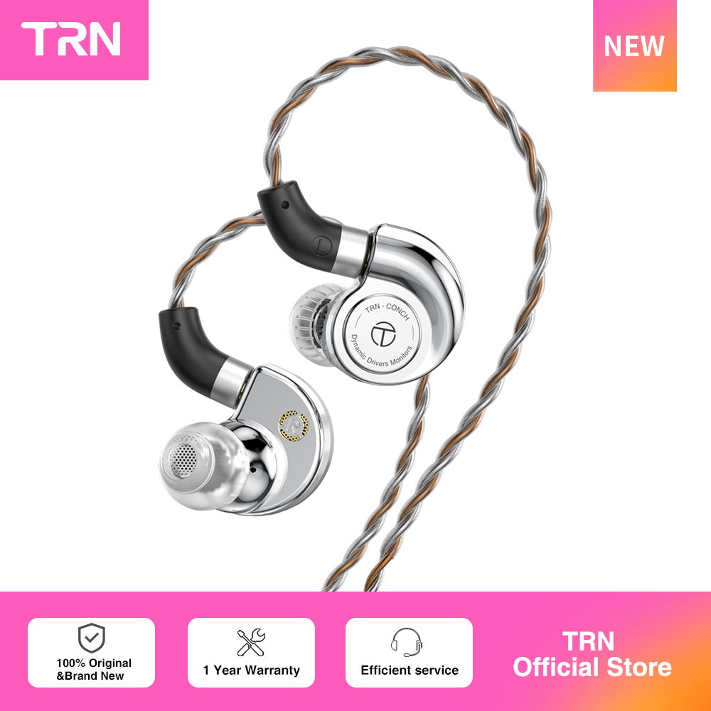 Type C Wired Earphones With Mic - TRN Conch Earphone Lucky Bag High-Performance