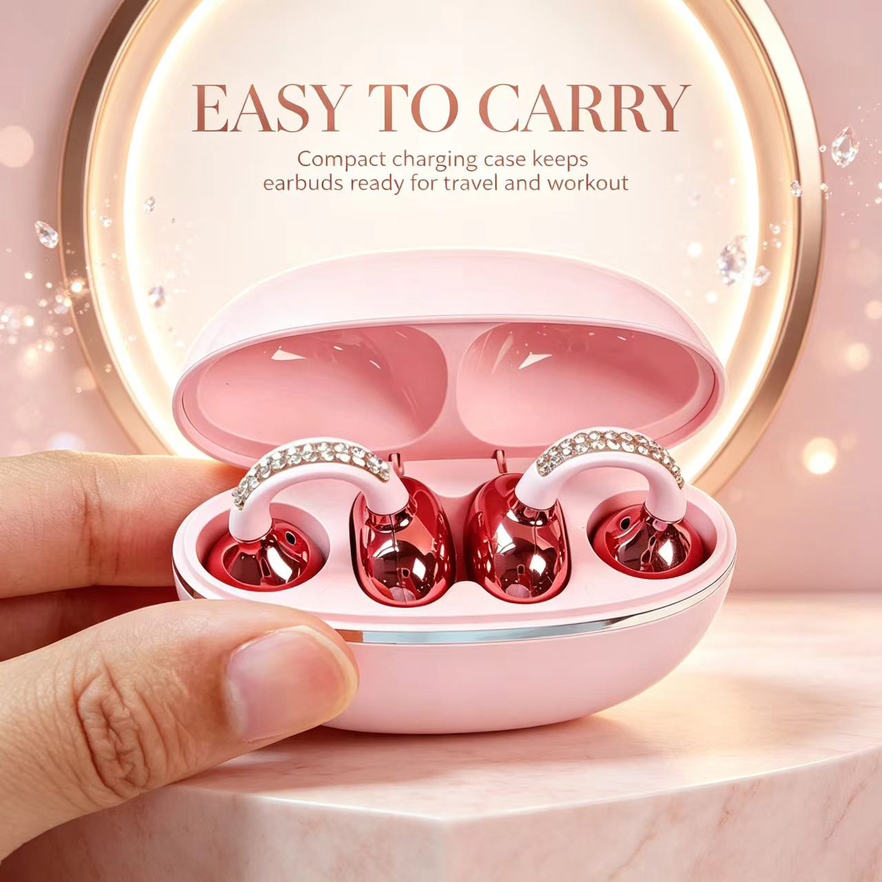 Rhinestone Open Ear Clip Wirel - Sleep Mask Headphones Bluetooth review and price