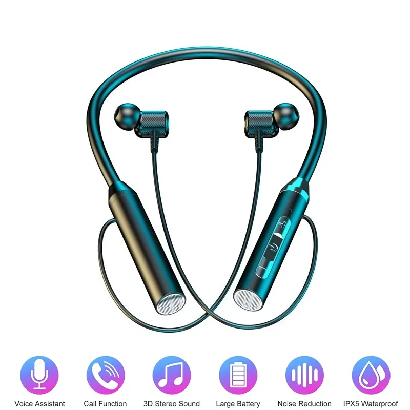 9D Bluetooth Earphones Wireles - Magnetic Neckband Sports Earphones review and price