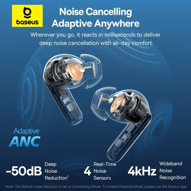 Baseus EP10 Pro ANC Earbuds Wi - Sleep Mask Headphones Bluetooth review and price