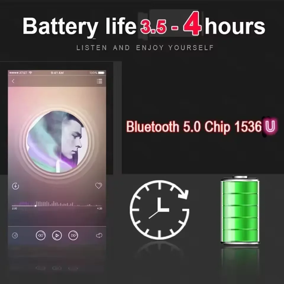 Bluetooth 5.3 New Air Por 5 Wi - Headphones review and price